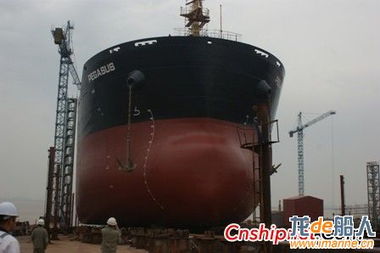 韓通船舶57000dwt散貨輪ht098下水